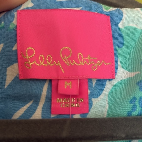 Lilly Pulitzer | NWT Whisper Blue Madia Boom Croc A Locca Tunic Dress M - Picture 5 of 8